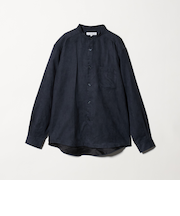 スエードライク リラックス バンドカラーシャツ＜A DAY IN THE LIFE＞