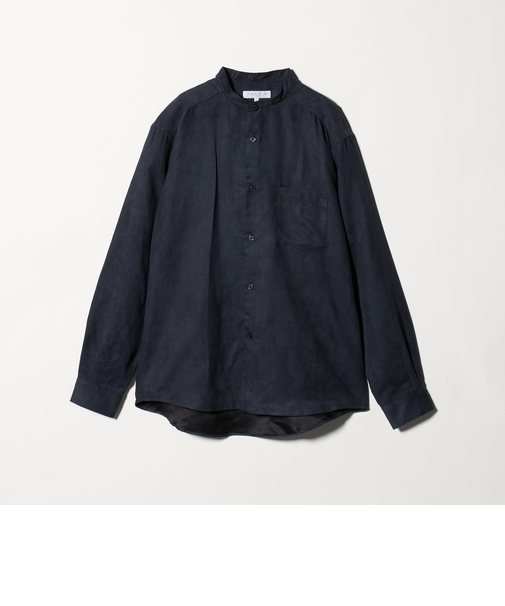 スエードライク リラックス バンドカラーシャツ＜A DAY IN THE LIFE＞