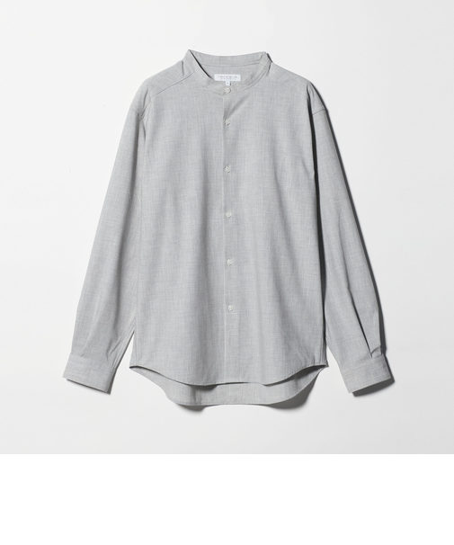 メランジ トロピカル バンドカラーシャツ<A DAY IN THE LIFE>