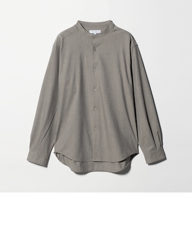 メランジ トロピカル バンドカラーシャツ<A DAY IN THE LIFE>