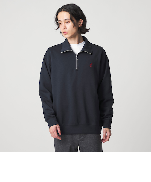 【別注】 ＜KANGOL＞ダンボール ハーフジップ スウェット＜A DAY IN THE LIFE＞