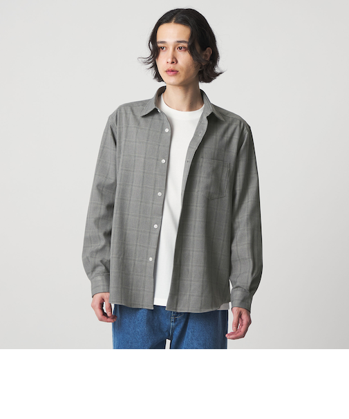 グレンチェック レギュラーカラーシャツ＜A DAY IN THE LIFE＞