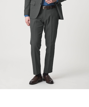 バーズアイ ノープリーツ スラックス-セットアップ対応・マシンウォッシャブル-<A DAY IN THE LIFE>