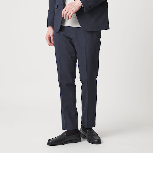 バーズアイ ノープリーツ スラックス-セットアップ対応・マシンウォッシャブル-<A DAY IN THE LIFE>