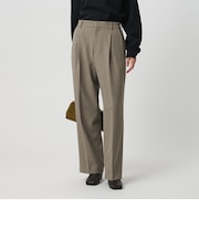 ポリエステルブレンド バックゴムストレートパンツ