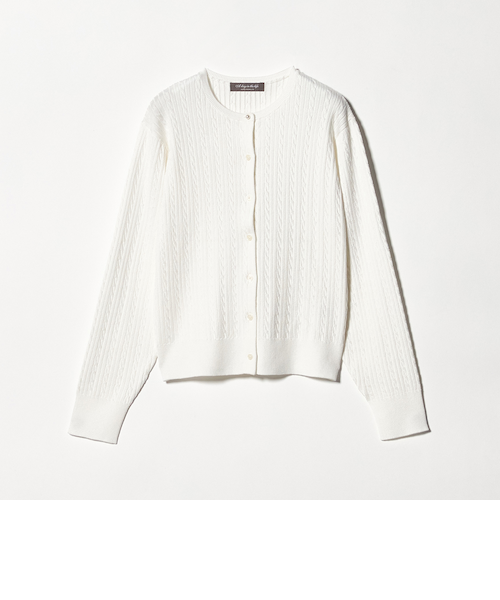 ケーブルカーディガン ‐ウォッシャブル‐＜A DAY IN THE LIFE