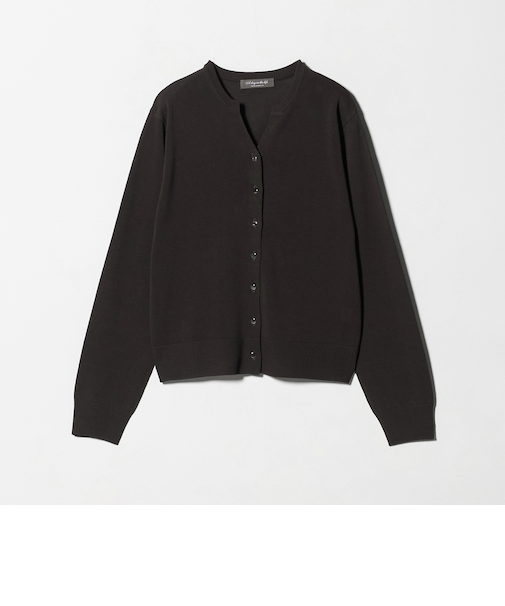 メタルボタン キーネックカーディガン ‐ウォッシャブル‐<A DAY IN THE LIFE>