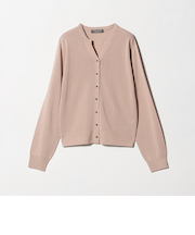 メタルボタン キーネックカーディガン ‐ウォッシャブル‐＜A DAY IN THE LIFE＞