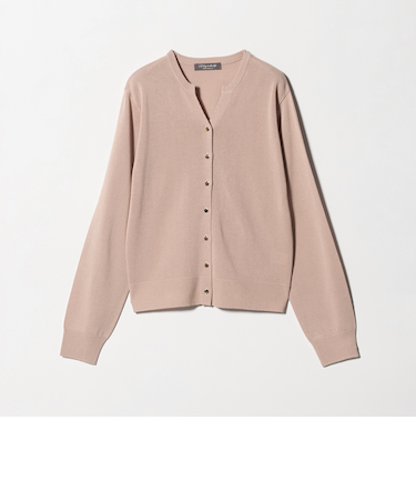 メタルボタン キーネックカーディガン ‐ウォッシャブル‐＜A DAY IN THE LIFE＞