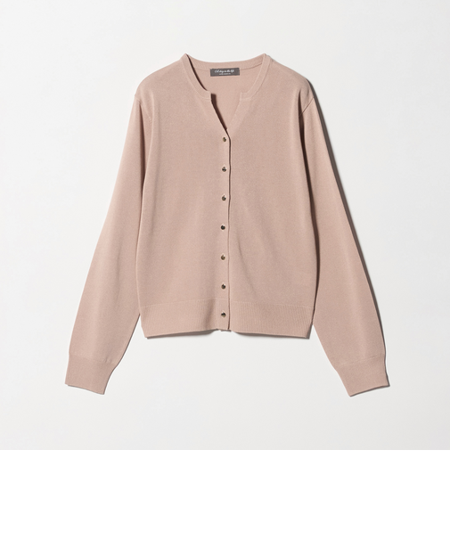 メタルボタン キーネックカーディガン ‐ウォッシャブル‐＜A DAY IN THE LIFE＞