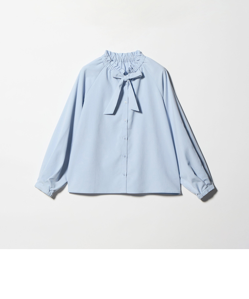 ボウタイ フリルネックブラウス ＜A DAY IN THE LIFE＞
