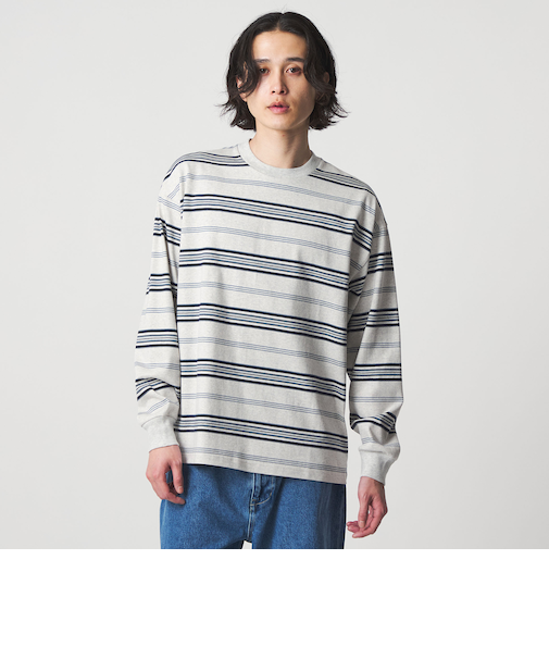 USAコットン ボーダー リラックスカットソー＜A DAY IN THE LIFE＞