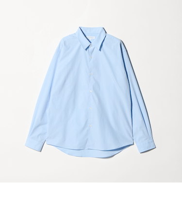 ライトワッシャー ポプリン リラックスレギュラーカラーシャツ＜A DAY IN THE LIFE＞
