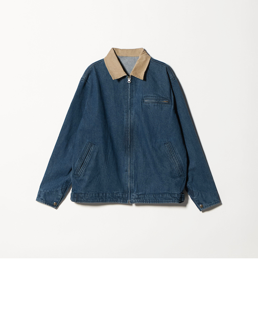 ウォッシュ デニム ジップブルゾン<A DAY IN THE LIFE>