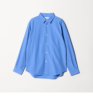 ブルーパターン ドレープ リラックスシャツ<A DAY IN THE LIFE>