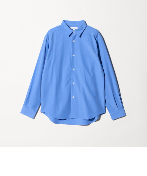 ブルーパターン ドレープ リラックスシャツ<A DAY IN THE LIFE>