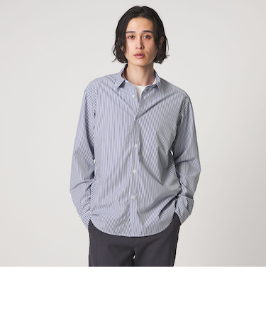 ブルーパターン ドレープ リラックスシャツ＜A DAY IN THE LIFE＞