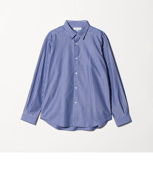 ブルーパターン ドレープ リラックスシャツ<A DAY IN THE LIFE>