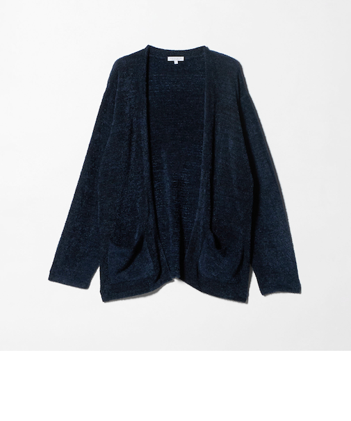 フェザーヤーン イージーカーディガン-ウォッシャブル-<A DAY IN THE LIFE>