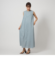 ＜EMMEL REFINES＞EM フリンジステッチ ノースリーブ ワンピース