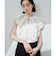 ＜EMMEL REFINES＞EM フィブリルサテン Wケープ ブラウス
