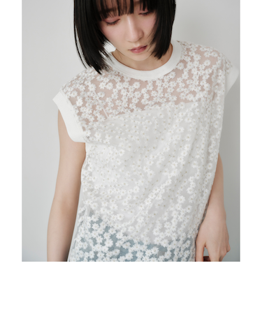 ＜EMMEL REFINES＞EM フラワーチュール プルオーバー