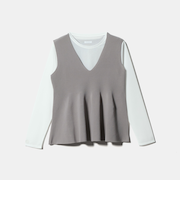 ペプラムベスト＋カットソー ‐セットアイテム‐＜A DAY IN THE LIFE＞