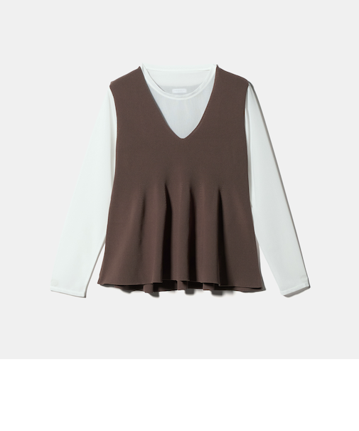 ペプラムベスト+カットソー ‐セットアイテム‐<A DAY IN THE LIFE>