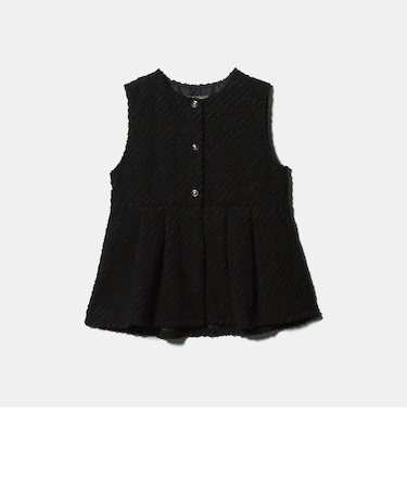 カットジャガード ペプラム ベスト ＜A DAY IN THE LIFE＞