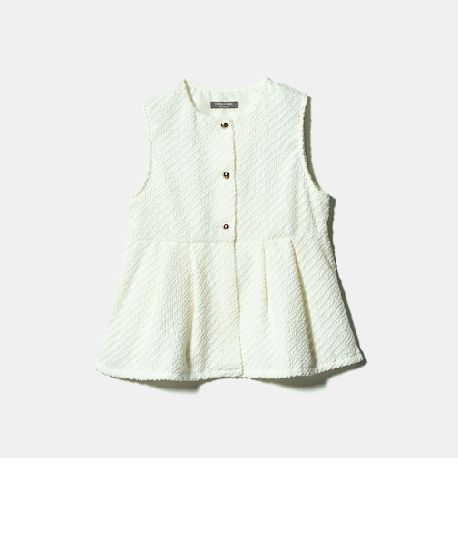 カットジャガード ペプラム ベスト ＜A DAY IN THE LIFE＞