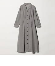 オープンカラー シャツワンピース ‐ウォッシャブル‐＜A DAY IN THE LIFE＞