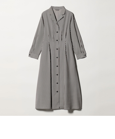 オープンカラー シャツワンピース ‐ウォッシャブル‐＜A DAY IN THE LIFE＞