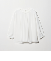 シフォンプリーツ 2WAYブラウス 8分袖 ＜A DAY IN THE LIFE＞