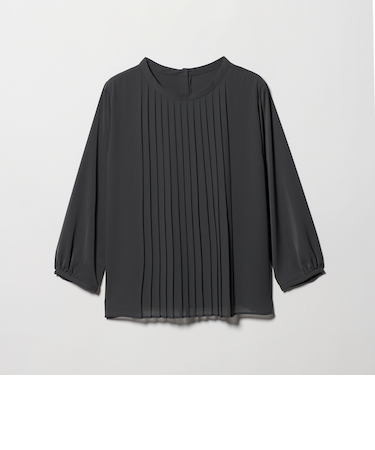 シフォンプリーツ 2WAYブラウス 8分袖 ＜A DAY IN THE LIFE＞