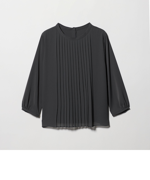 シフォンプリーツ 2WAYブラウス 8分袖 ＜A DAY IN THE LIFE＞