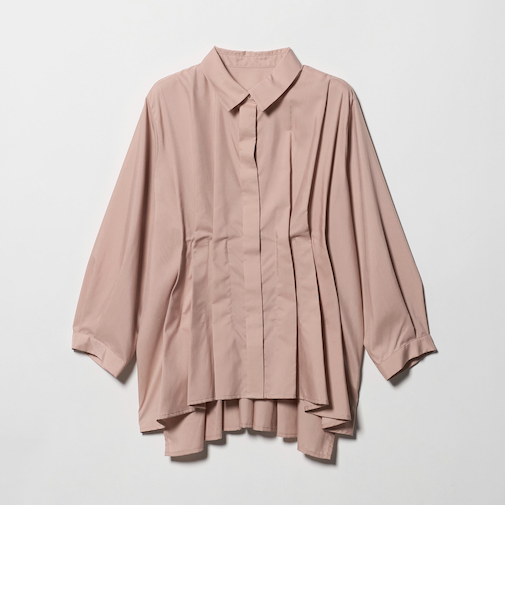 フロントタック レギュラーシャツ 8分袖 <A DAY IN THE LIFE>