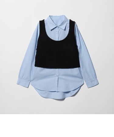 ブークレ ニットベスト+シャツ ‐セットアイテム‐<A DAY IN THE LIFE>