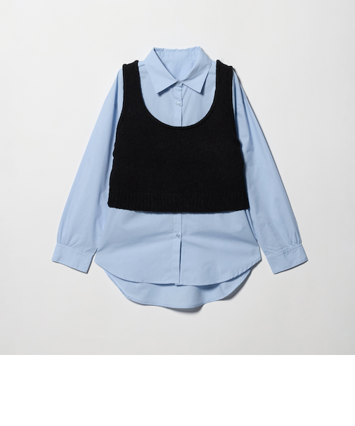 ブークレ ニットベスト+シャツ ‐セットアイテム‐<A DAY IN THE LIFE>