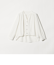 ジョーゼット メタルボタン スキッパーブラウス ＜A DAY IN THE LIFE＞