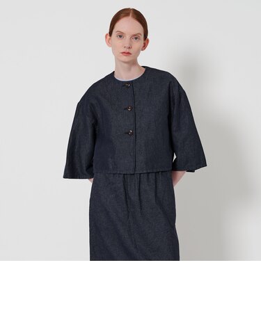 ＜Steven Alan＞コットン アサ デニム ショート ブルゾン