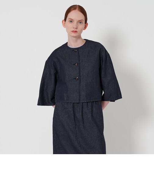 ＜Steven Alan＞コットン アサ デニム ショート ブルゾン