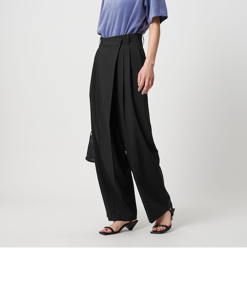 ポプリン 2タック ラップパンツ 2 -ウォッシャブル-