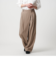 ポプリン 2タック ラップパンツ 2 -ウォッシャブル-