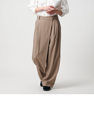 ポプリン 2タック ラップパンツ 2 -ウォッシャブル-