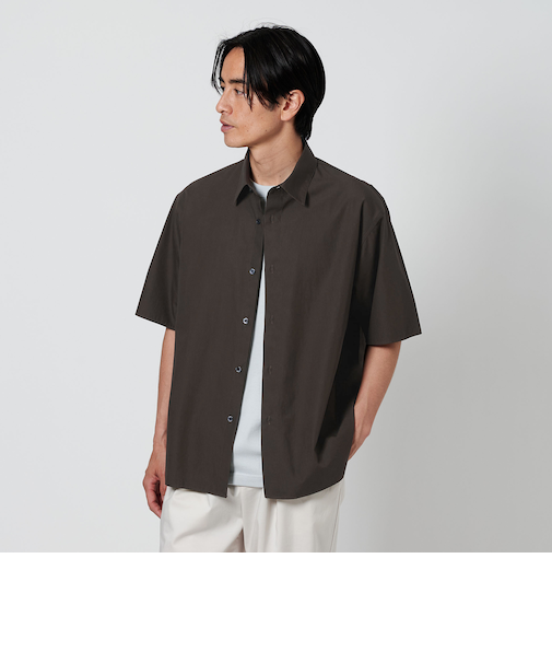 ピーチスキン スクエア フォルム シャツ