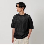 チェーン インレー クルーネック ニット