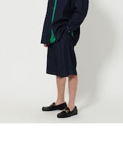 7.5オンス サテン デニム ワイド ショーツ