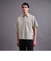 コットン クロップド ショートスリーブ シャツ