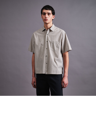 コットン クロップド ショートスリーブ シャツ