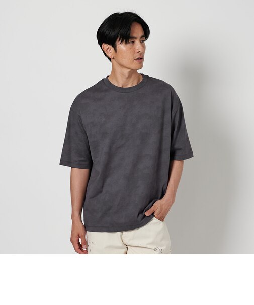 アブストラクト プリント クルーネック Tシャツ